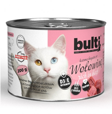 BULTI Rich in beef - nassfutter für Katzen - 12x200g - Fotogalerie 3